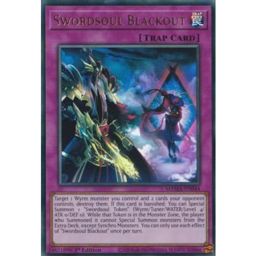 Swordsoul Blackout - MAMA-EN044 Ultra Rare 1st Edition