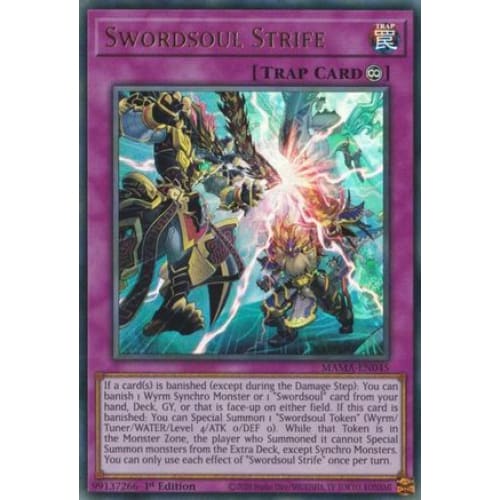 Swordsoul Strife - MAMA-EN045 Ultra Rare 1st Edition