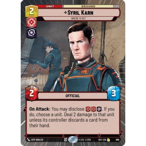 Syril Karn - Where Is He? (Hyperspace Foil) (889)  Foil