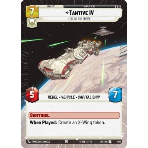 Tantive IV - Fleeing the Empire (Hyperspace Foil) (986)  Foil