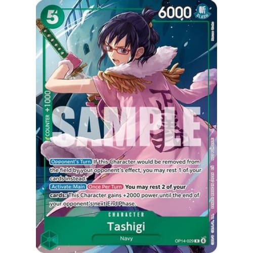 Tashigi (Dash Pack) OP14-029 R The Azure Sea's Seven  Foil