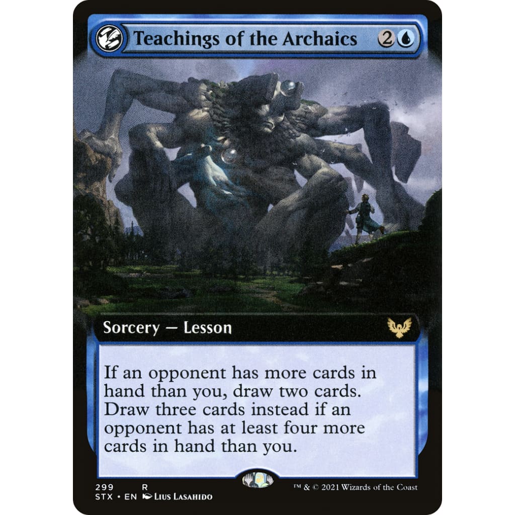 Teachings of the Archaics (Extended Art) (STX-299): (Extended Art, lesson) Foil