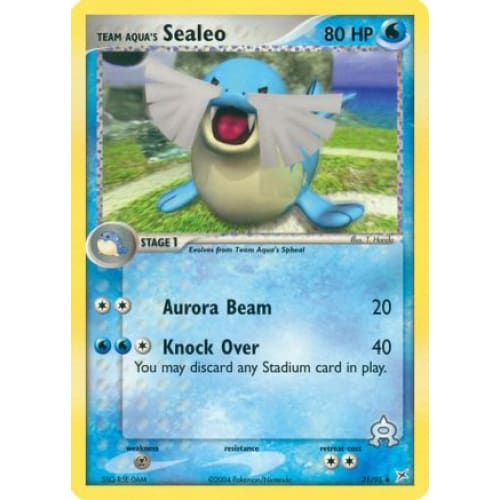 Team Aqua's Sealeo - 31/95 (31) Uncommon Reverse Holofoil