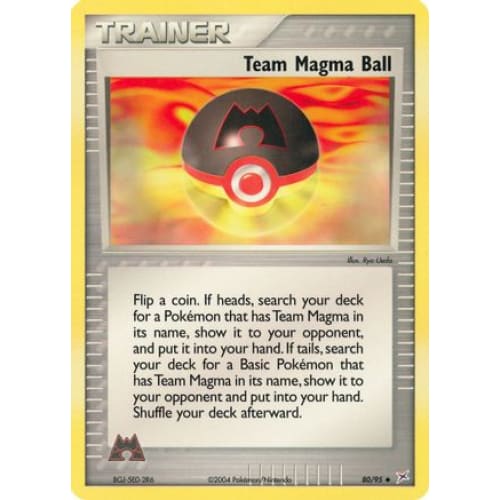 Team Magma Ball (80) Uncommon Reverse Holofoil