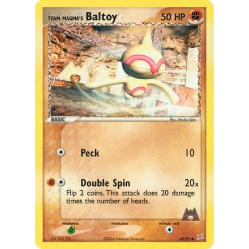 Team Magma's Baltoy - 60/95 (60) Common Reverse Holofoil