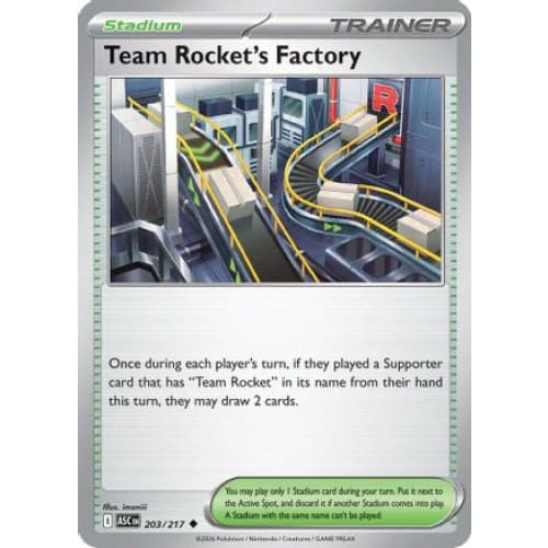 Team Rocket's Factory (203) Uncommon Reverse Holofoil