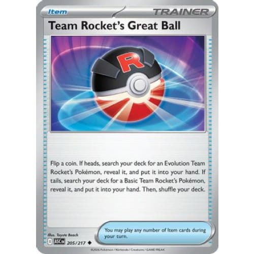 Team Rocket's Great Ball (205) Uncommon