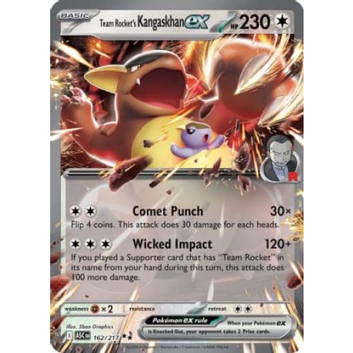Team Rocket's Kangaskhan ex (162) Double Rare Holofoil