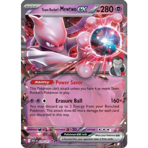 Team Rocket's Mewtwo ex - 079/217 (79) Double Rare Holofoil