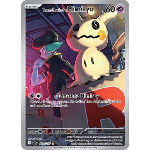 Team Rocket's Mimikyu - 238/217 (238) Illustration Rare Holofoil