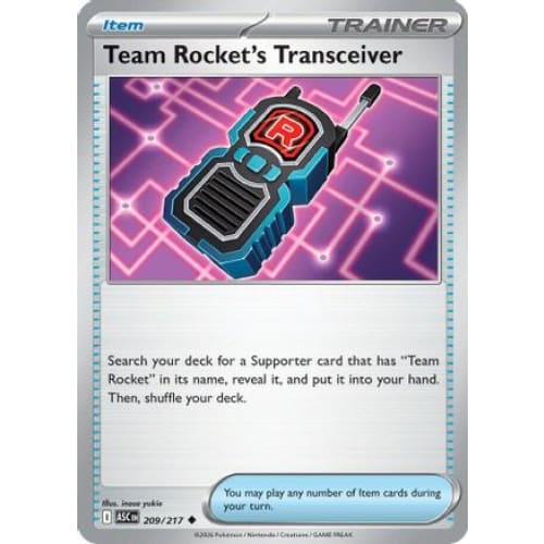 Team Rocket's Transceiver - 209/217 (209) Uncommon
