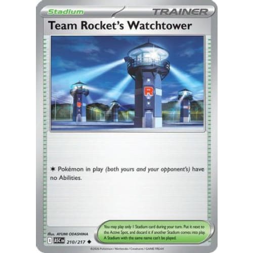 Team Rocket's Watchtower (210) Uncommon Reverse Holofoil
