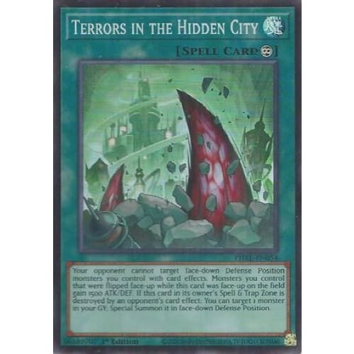 Terrors in the Hidden City (Super Rare) - PHRE-EN054 Super Rare 1st Edition