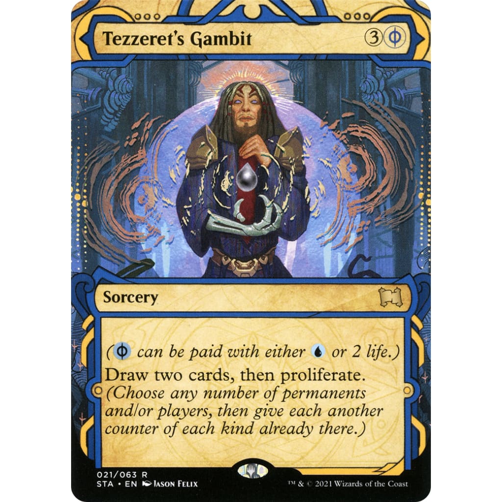 Tezzeret's Gambit (STA-021): (Showcase) (Borderless)