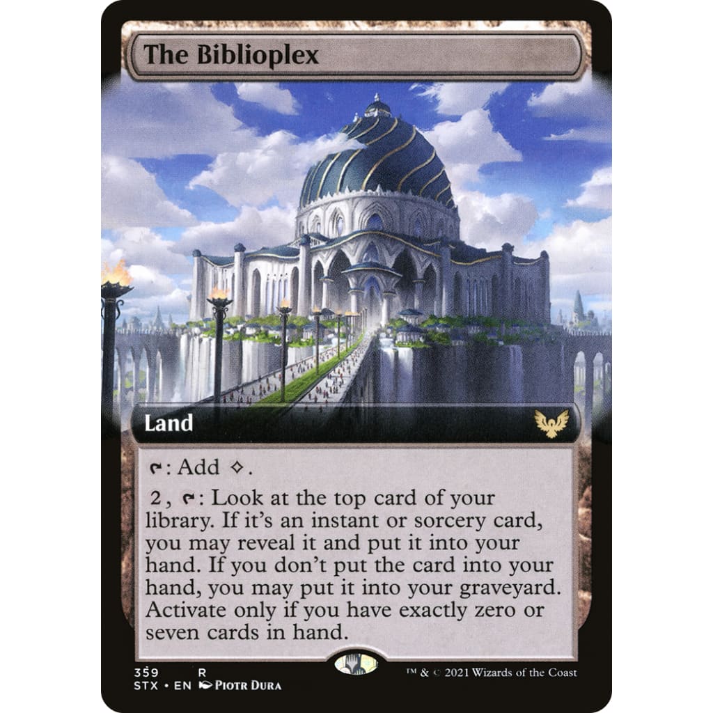 The Biblioplex (Extended Art) (STX-359): (Extended Art) Foil