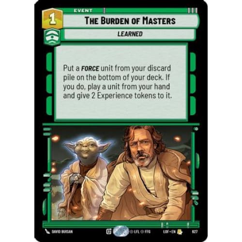 The Burden of Masters (Foil) (627)  Foil