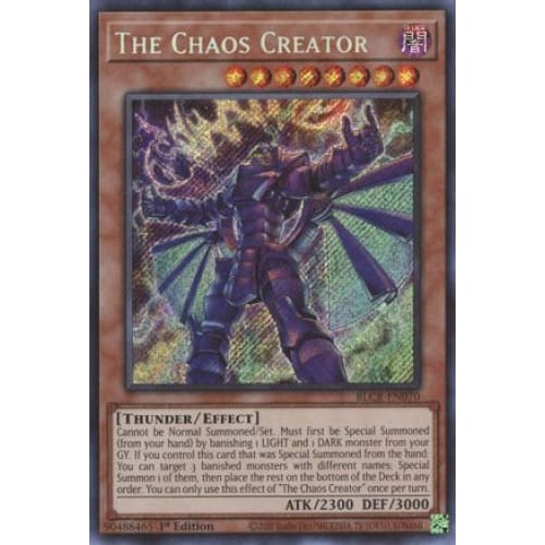 The Chaos Creator - BLCR-EN070 Secret Rare 1st Edition