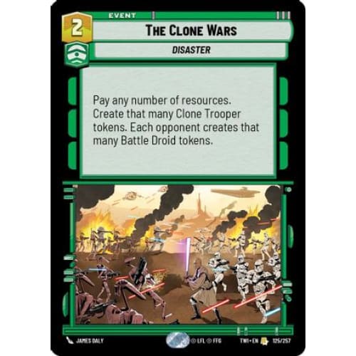 The Clone Wars (125/257)  Foil