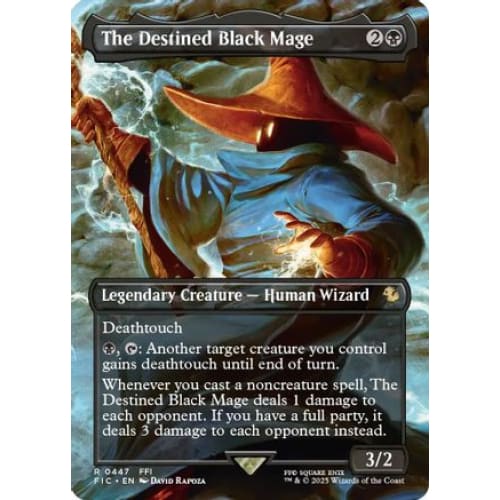 The Destined Black Mage (Borderless) (FIC-447) Foil