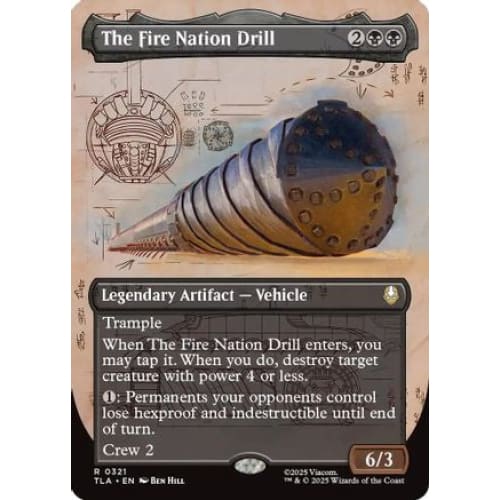 The Fire Nation Drill (Borderless) (TLA-321) Foil