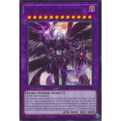 The First Darklord - MZMU-EN100 Rare 1st Edition