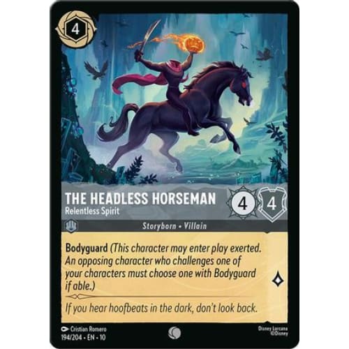 The Headless Horseman - Relentless Spirit (194/204) - Whispers in the Well Cold Foil