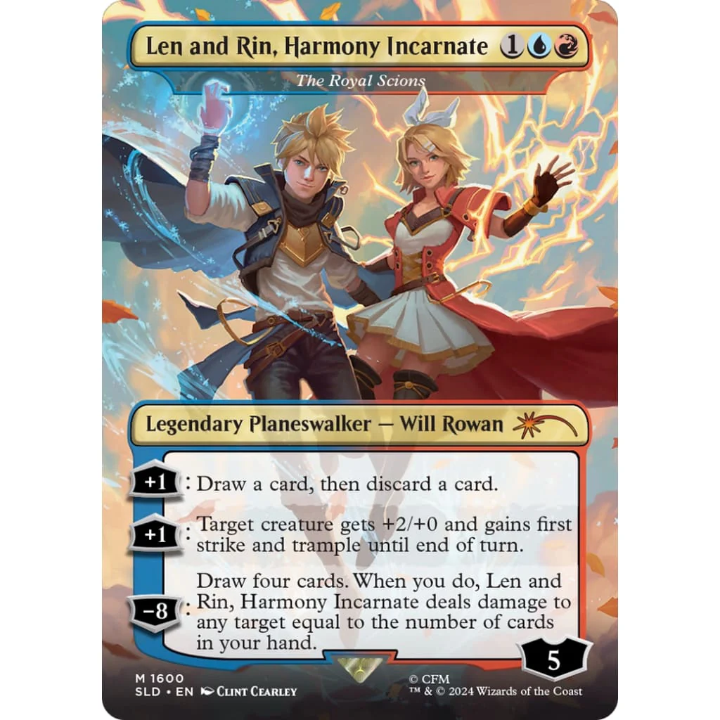 The Royal Scions / Len and Rin, Harmony Incarnate (SLD-1600) (Borderless) Foil