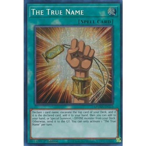 The True Name (Secret Pharaoh's Rare) - MAMA-EN113 Secret Pharaoh’s Rare 1st Edition