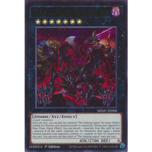 The Undying Legion - MZMU-EN006 Ultra Rare 1st Edition