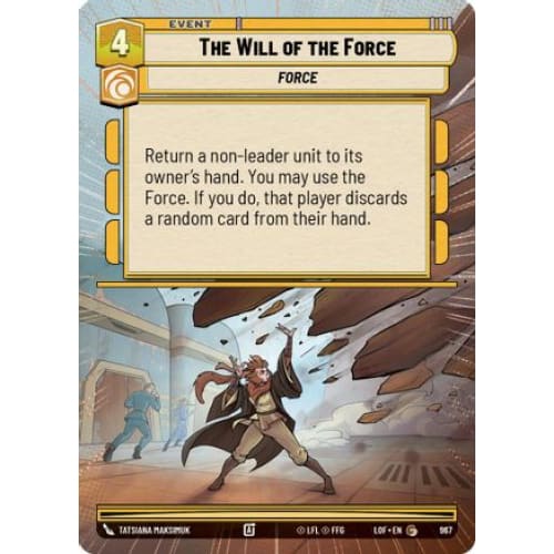 The Will of the Force (Hyperspace Foil) (967)  Foil