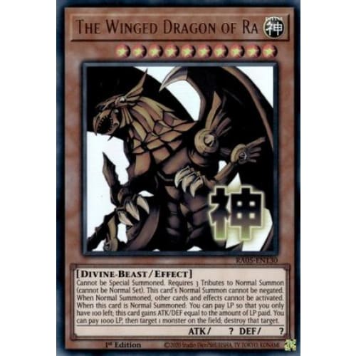 The Winged Dragon of Ra - RA05-EN130 Ultra Rare 1st Edition