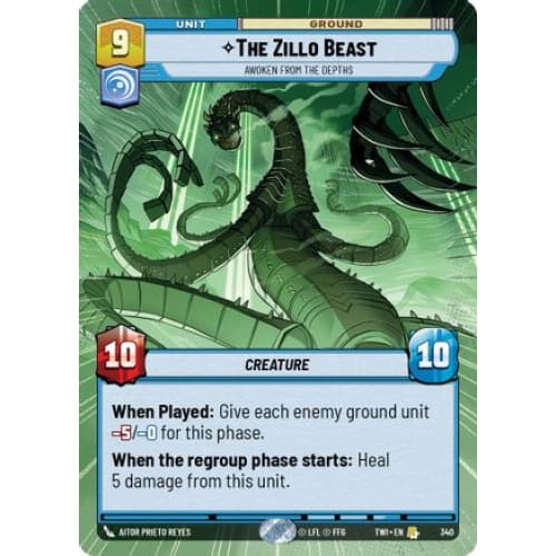The Zillo Beast - Awoken From The Depths (Hyperspace) (340)  Foil
