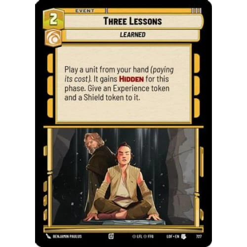 Three Lessons (Foil) (727)  Foil