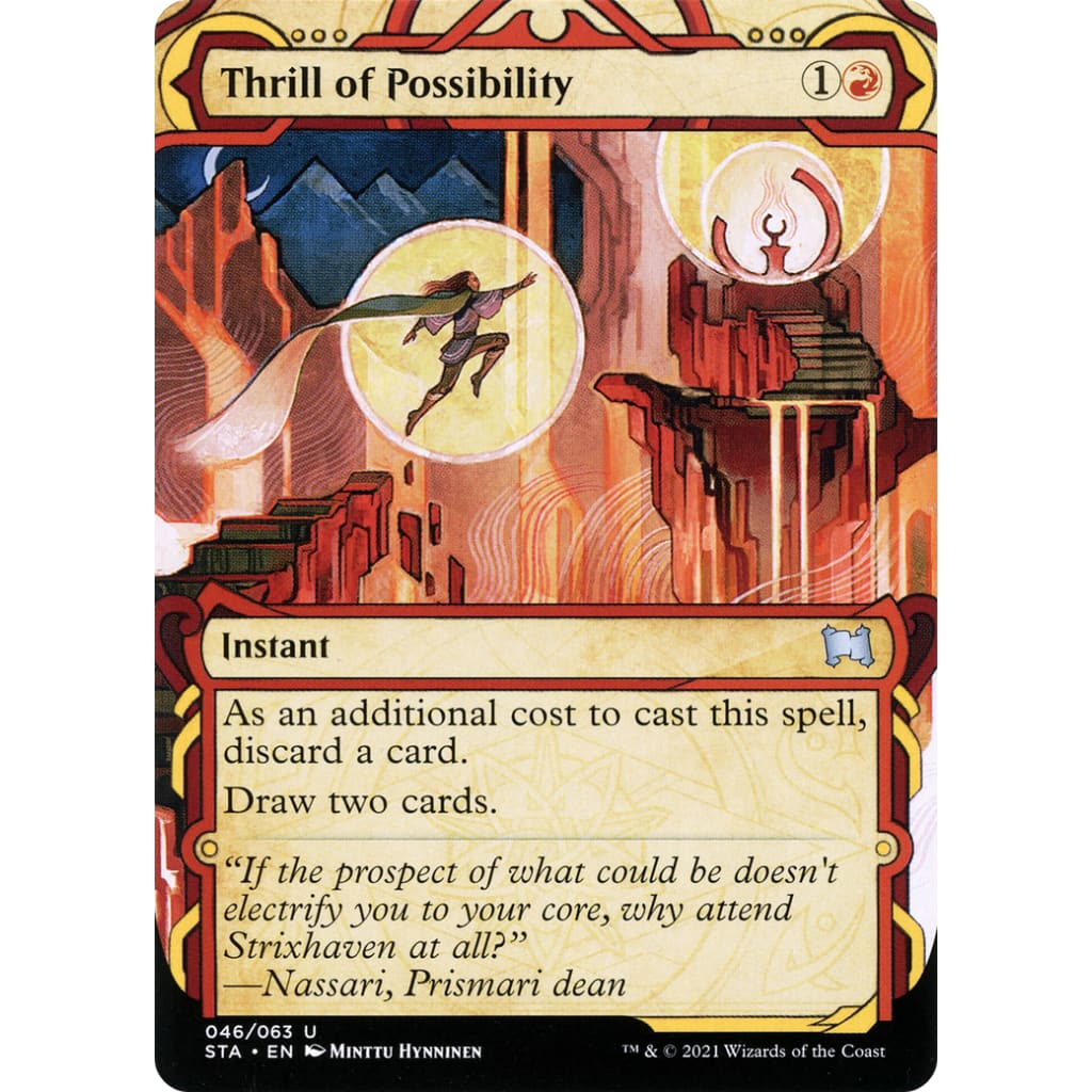 Thrill of Possibility (STA-046): (Showcase) (Borderless) Foil