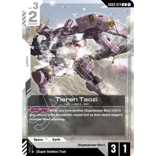 Tieren Taozi (GD03-074) - Steel Requiem Holofoil
