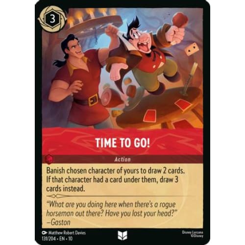 Time to Go! (131/204) - Whispers in the Well Cold Foil