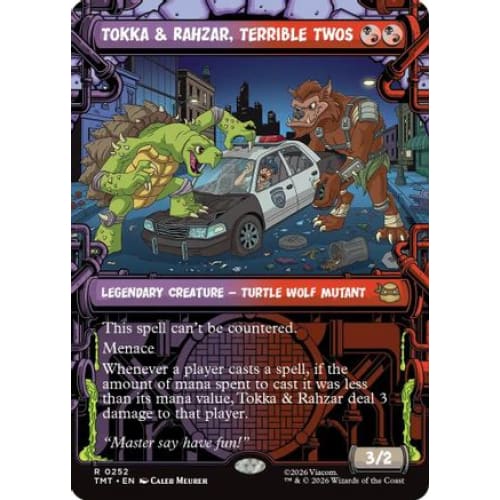 Tokka & Rahzar, Terrible Twos (Showcase) (TMT-252) Foil
