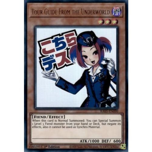 Tour Guide From the Underworld - RA05-EN090 Ultra Rare 1st Edition