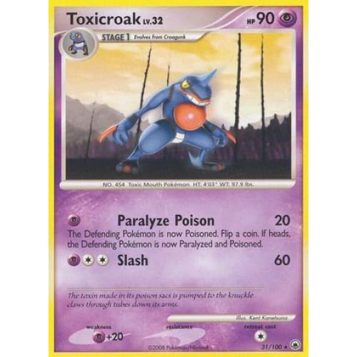 Toxicroak (31) Rare Classic Reverse Holofoil