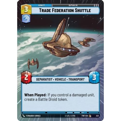 Trade Federation Shuttle (Hyperspace) (333)