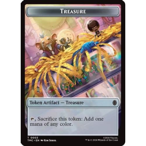 Treasure // Clue Double-Sided Token (TMC-3 // 2) Foil