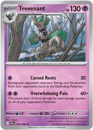 Trevenant (39) Rare Classic Holofoil