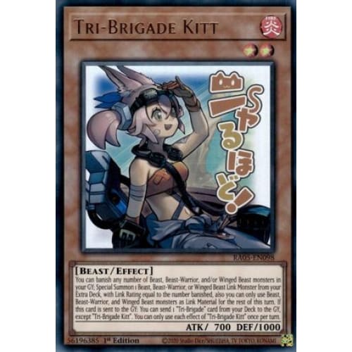 Tri-Brigade Kitt - RA05-EN098 Ultra Rare 1st Edition