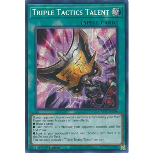 Triple Tactics Talent (Secret Pharaoh's Rare) - MAMA-EN090 Secret Pharaoh’s Rare 1st Edition