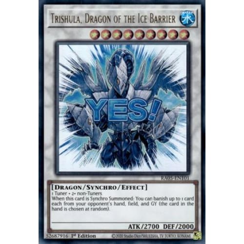 Trishula, Dragon of the Ice Barrier - RA05-EN101 Ultra Rare 1st Edition