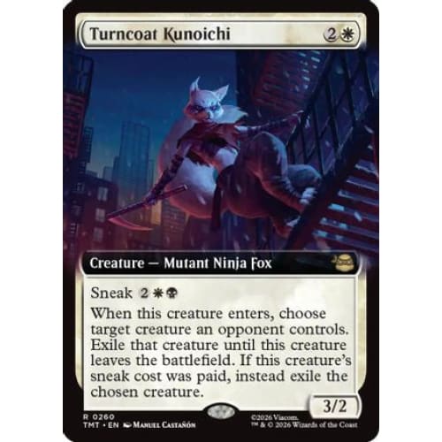 Turncoat Kunoichi (Extended Art) (TMT-260) Foil