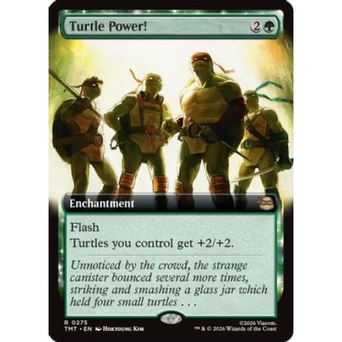 Turtle Power! (Extended Art) (TMT-275) Foil