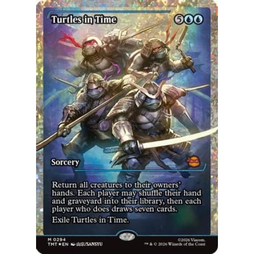 Turtles in Time (Showcase) (Fracture Foil) (TMT-294) Foil