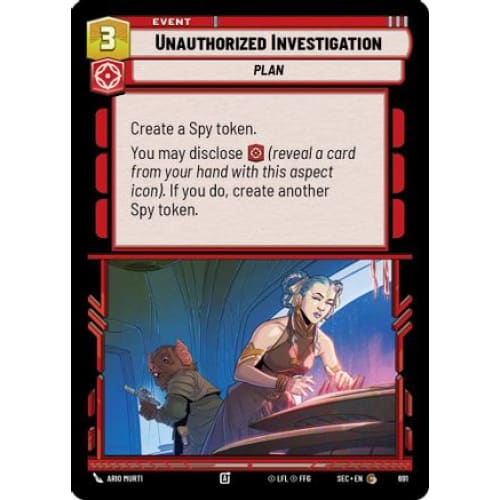 Unauthorized Investigation (Foil) (691)  Foil