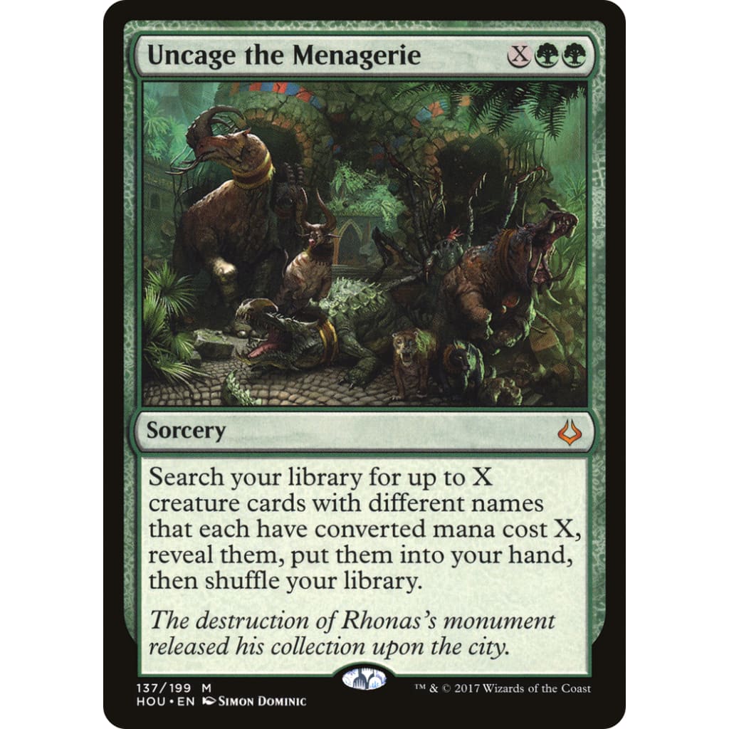 Uncage the Menagerie (HOU-137) Foil